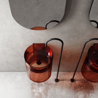 Подвесная раковина ABBER Kristall AT2704Opal 42см коричневый